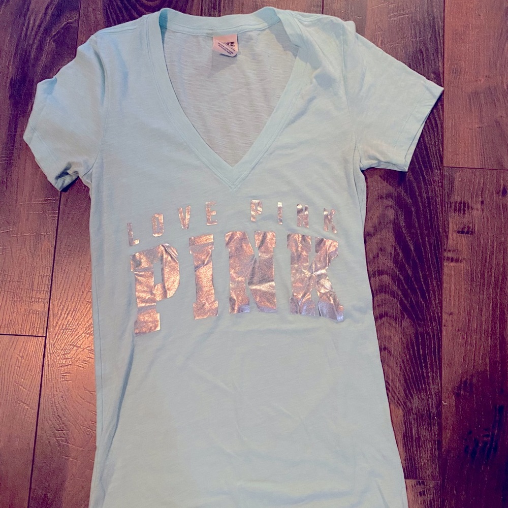 Victoria’s Secret PINK Seafoam green v-neck